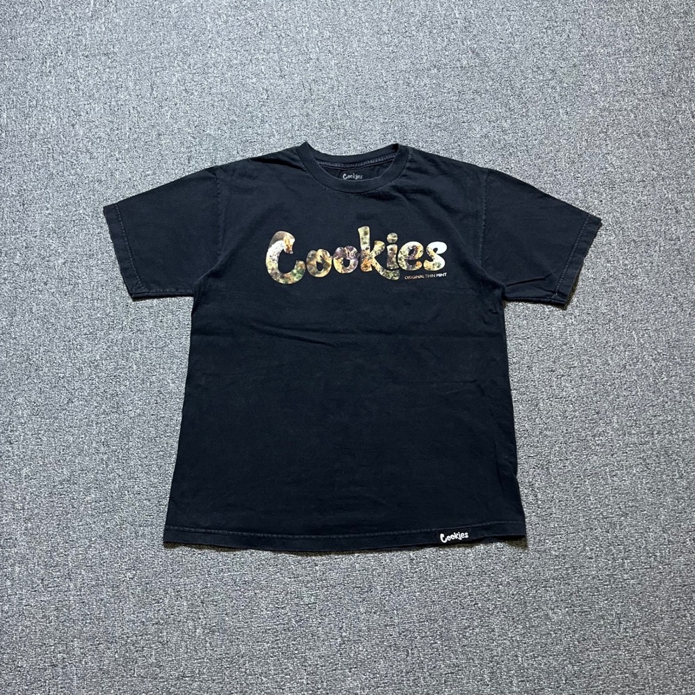 Cookies SF Original Thin Mint Graphic T-Shirt Medium Black Streetwear Tee